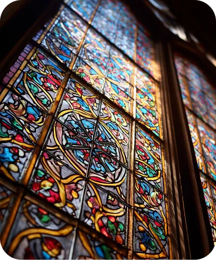 Church stained glass window